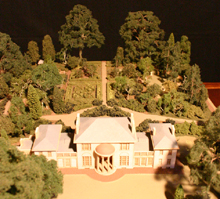 Tudor Place: photo of building model
